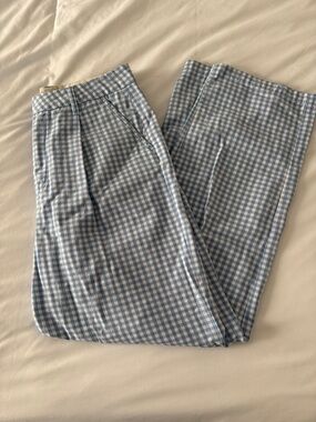 Brixton Light Blue & White Gingham Chinos